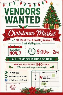 Vendors Wanted for Christmas Market