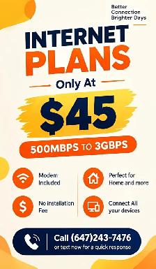 $45 Internet Deal