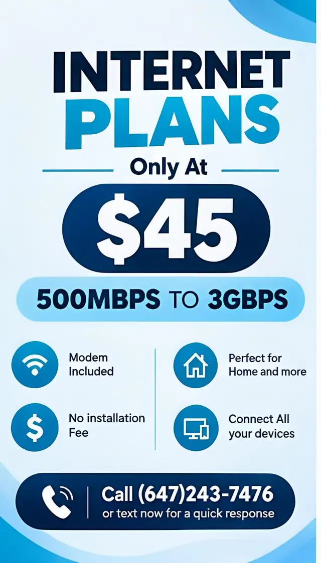 $45 High-Speed Internet