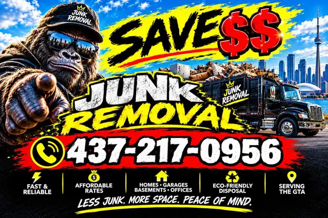 SAVE $ JUNK REMOVAL = Dan @ 437-217-0956