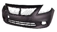 Nissan Versa Sedan 2012-2014 Bumper Front Primed Exclude S Plus
