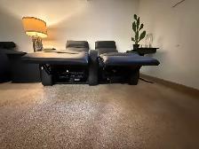 Black Leather 2-Piece Recliners - Photo 3