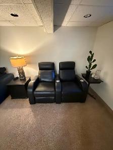 Black Leather 2-Piece Recliners - Photo 7