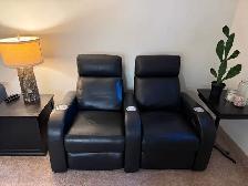 Black Leather 2-Piece Recliners - Photo 8