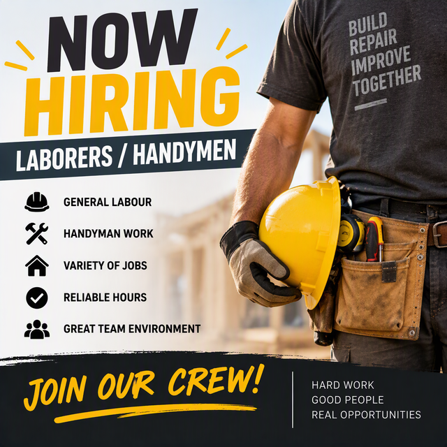 Laborer / Handyman Wanted – York Region