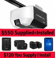 garage door opener install setup