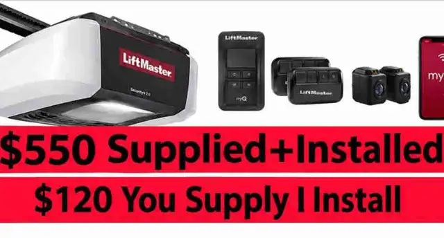 setup install for garage door opener