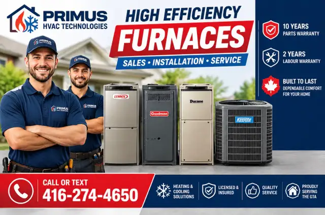 new furnace installation 416-274-4650 $2199