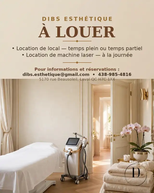 Location machine laser esthétique — à la journée (Laval)