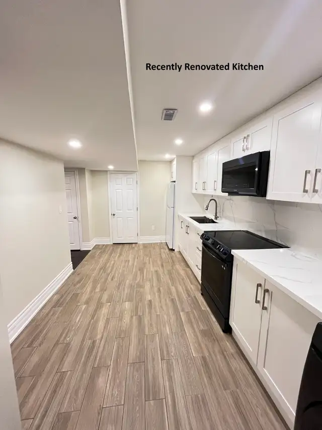 2 Bed 1 Bath Separate Entrance Basement Unit for Rent in Markham