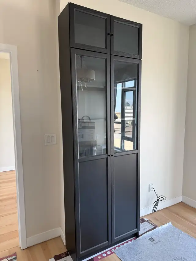 IKEA Billy Bookcase with Glass Doors