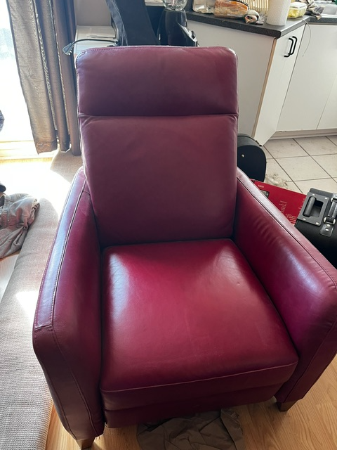 Genuine Italian Leather Recliner