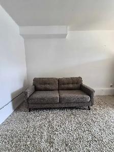 FREE DELIVERY J&R Furniture Tweed MCM 3 Seater Fabric Sofa Couch - Photo 2