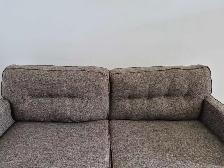 FREE DELIVERY J&R Furniture Tweed MCM 3 Seater Fabric Sofa Couch - Photo 9