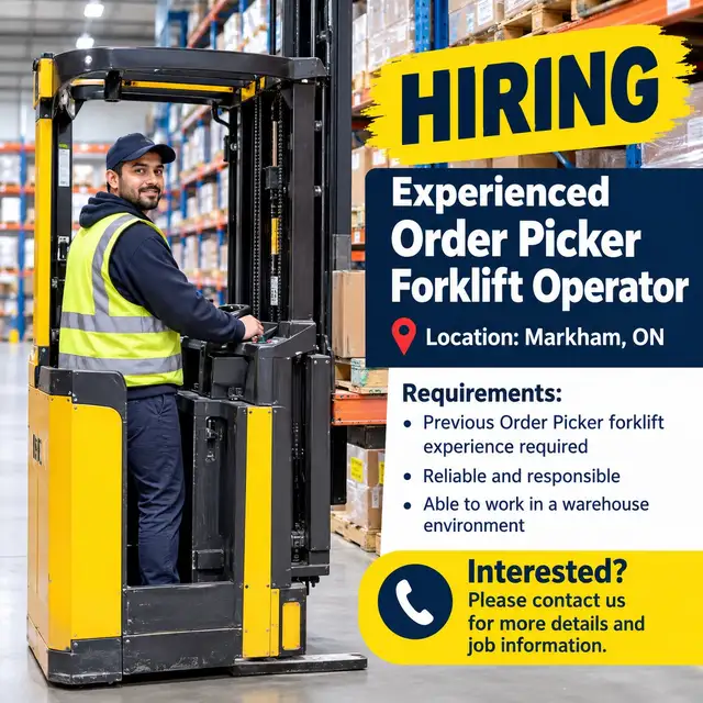 ORDER PICKER OPERATOR – MARKHAM