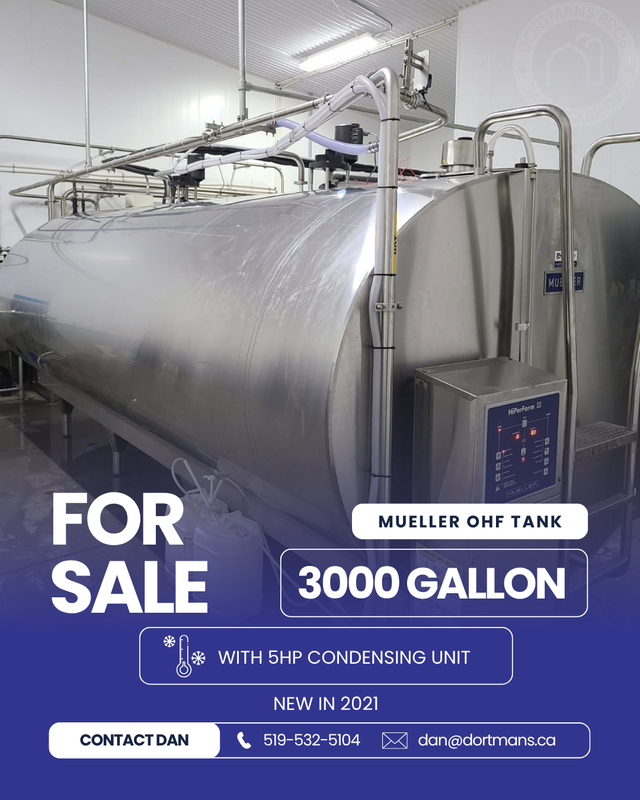 3000 Gallon Mueller OHF Tank
