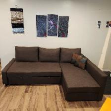 Used (Good Condition) Brown IKEA sofa bed    FREE DELIVERY