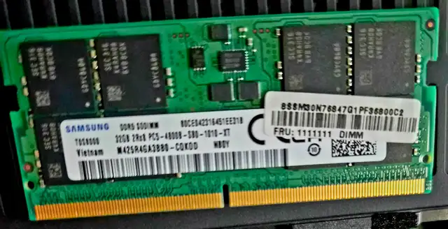 Samsung Non-ECC Unbuffered 32GB DDR5 4800 Sodium RAM x2