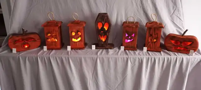 Halloween Wooden Lanterns