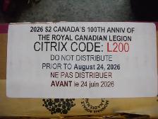 2026 100TH ANNIVERSARY OF THE ROYAL CANADIAN LEGION TOONIE ROLLS - Photo 2