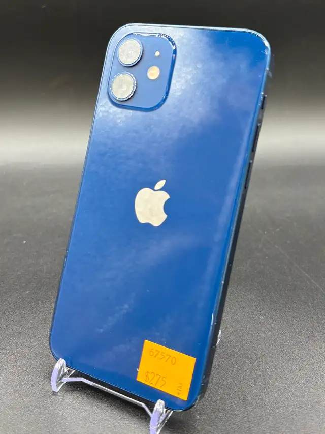 64gb Blue Apple iPhone 12 with 75% Battery Health