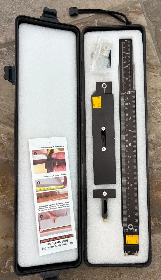 Complete Devoite Pro Cabinet Hardware Jig/Adjustable Drill Guide