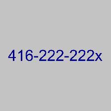 Luxury 416 Phone Number 888888 for SALE
