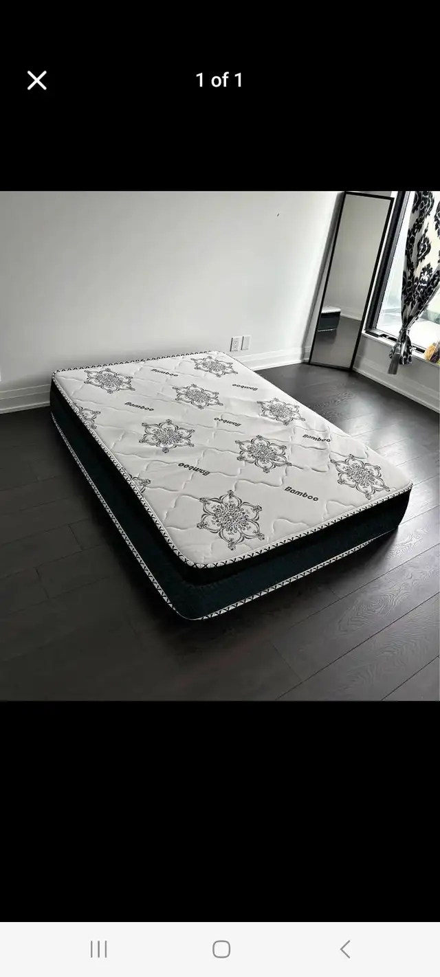 Double size mattress eurotop