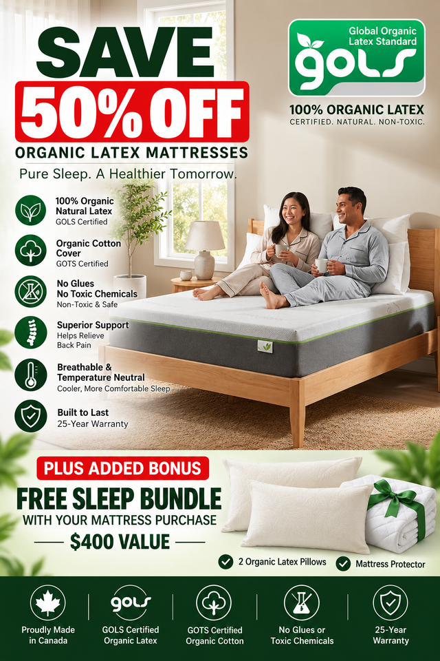 ORGANIC LATEX MATTRESSES — FACTORY DIRECT PRICING