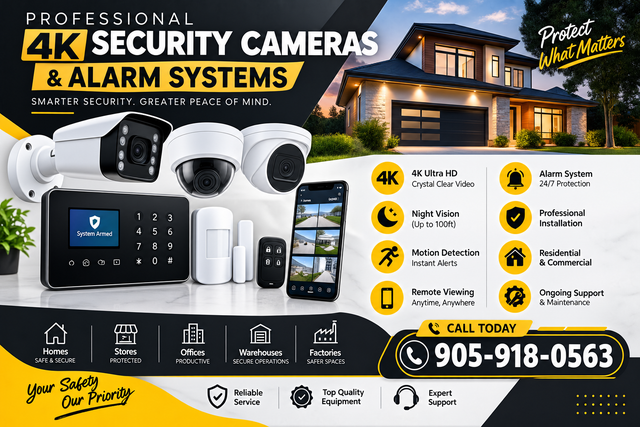 4K CCTV Security System – High-Definition Cameras & Alarm