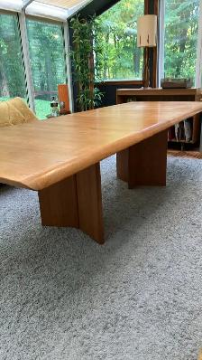 Mid century. TEAK TECK. TRÈS GRANDE Table. Chaises chairs. - Photo 8