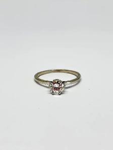 14k white Gold Solitaire Ring - Photo 6