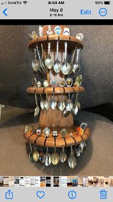 Souvenir spoons with stand