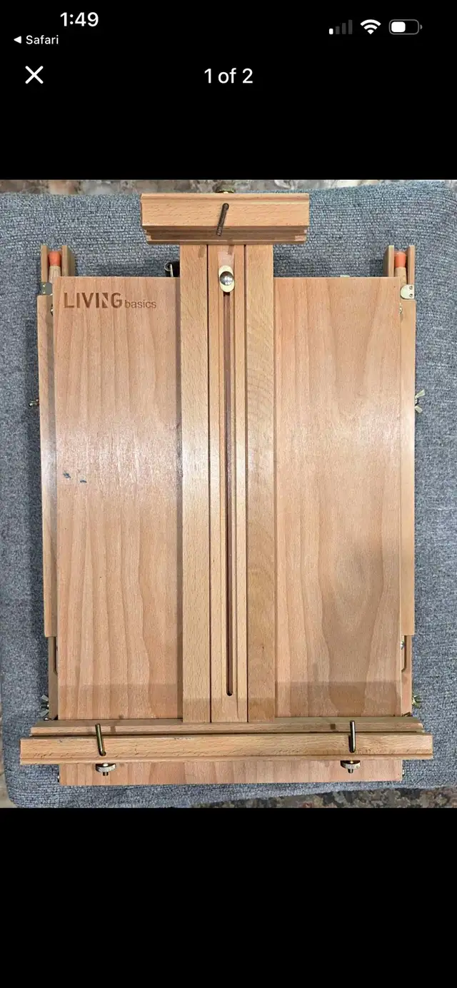 Folding Artists Easel plus supplies