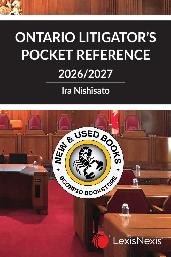 Ontario Litigator's Pocket Reference 2026/2027 9780433542445