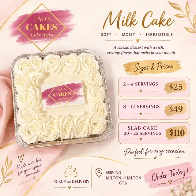 Custom Cakes for any occasion Milton