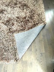Neutral Taupe/Brown 5' x 7' Lanart Inc. High-Pile Shag Area Rug - Photo 2