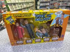 NJ Croce 2002 Davey And Goliath Poseable Figure Set Boxed