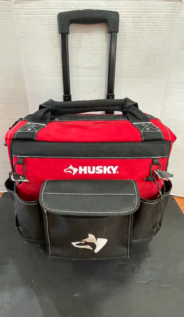 HUSKY ROLLING TOTE BAG