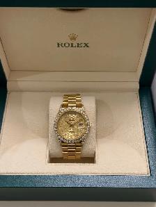 Rolex Presidential Day-Date Anniversary Dial Factory Diamonds 36 - Photo 2