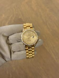 Rolex Presidential Day-Date Anniversary Dial Factory Diamonds 36 - Photo 8