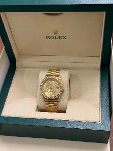 Rolex Presidential Day-Date Anniversary Dial Factory Diamonds 36 - Photo 9