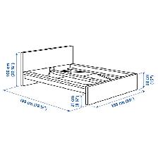 Bedframe Double/Full dark brown (IKEA) urgent and negotiable - Photo 9