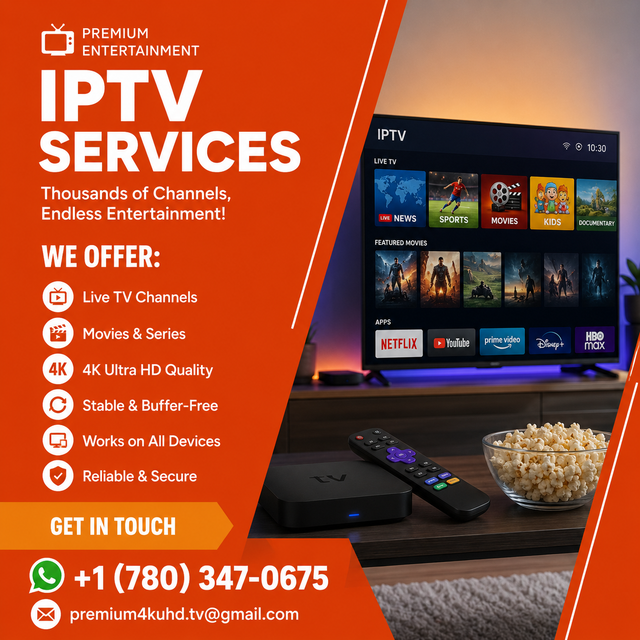 BUFFER FREE 4K T\/ STREAMING - 1 MONTH FREE SERVICES
