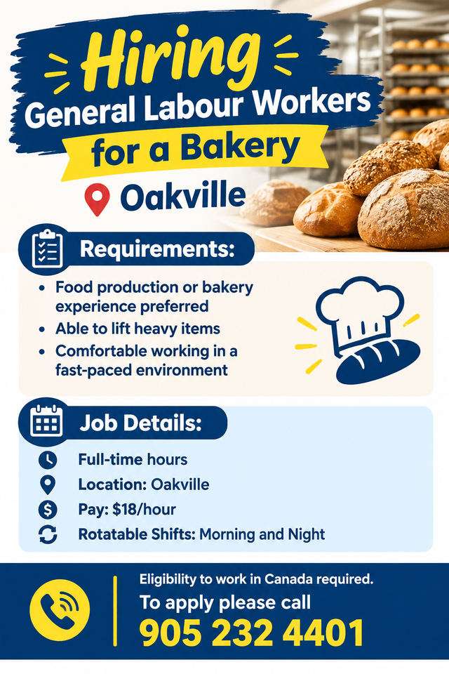 HIRING – GENERAL LABOUR WORKERS
