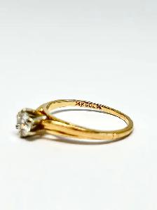 14k Estate Diamond Engagement Ring - Photo 3