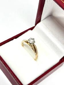 14k Estate Diamond Engagement Ring - Photo 5