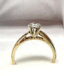 14k Estate Diamond Engagement Ring - Photo 6