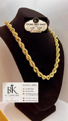 10K  yellow Gold Rope Chain  # R 53 - Photo 2