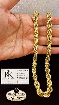 10K  yellow Gold Rope Chain  # R 53 - Photo 4